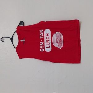 Bella Canvas Red Graphic Tank Top